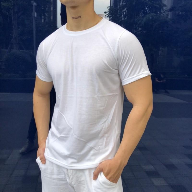 Áo phong Áo thun trơn đen trắng cotton 100%