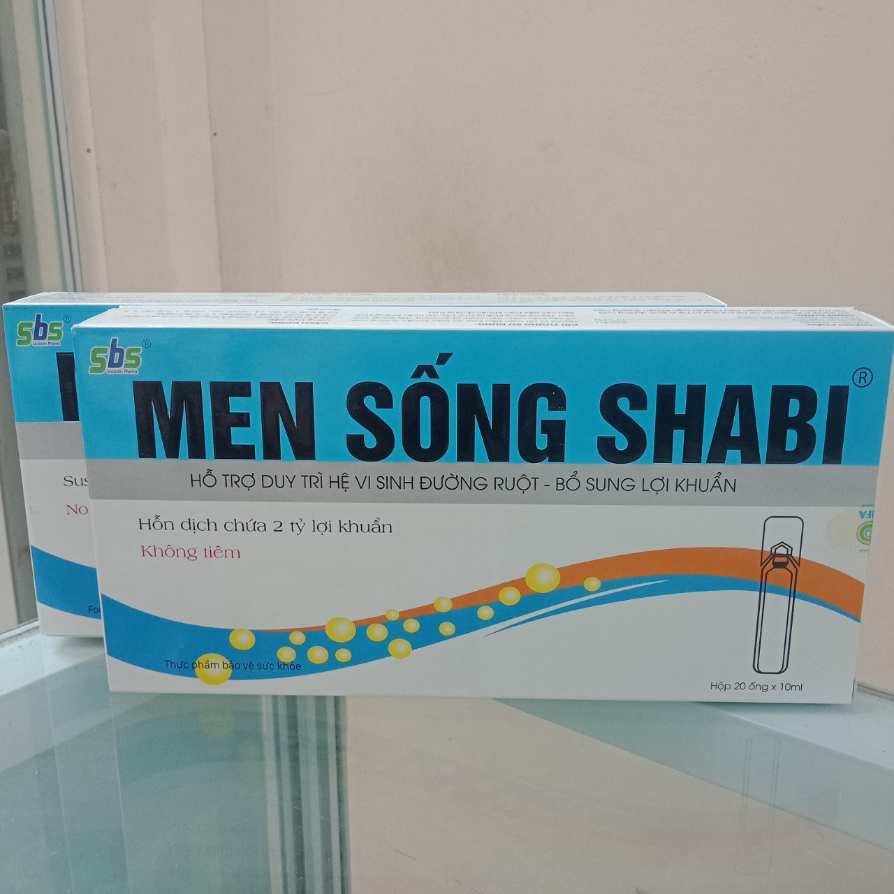 Giảm tiêu chảy, táo bón, rối loạn tiêu hóa do loạn khuẩn đường ruột-  Men sống SHABI bổ sung hàng tỷ lợi khuẩn cân bằng hệ vi sinh đường ruột, giúp hệ tiêu hóa khỏe mạnh ( Hộp 20 ống)- hàng chính hãng