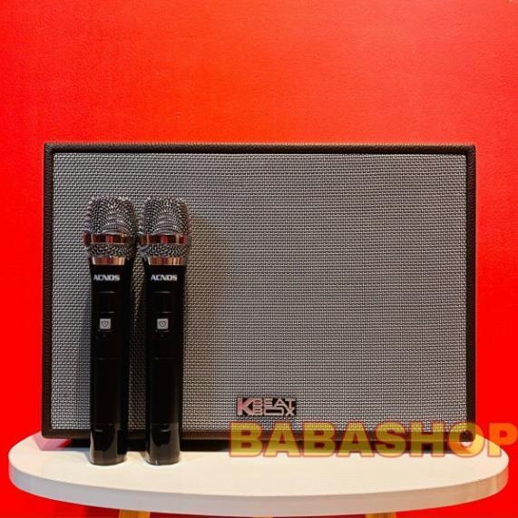 Loa Karaoke Mini Xách Tay Acnos CS 250PU - Hàng Chính Hãng - Công suất PMPO 300W Âm Bass mạnh mẽ + Kèm 2 Micro UHF