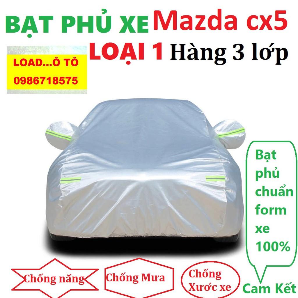 Bạt Che Phủ Xe Mazda CX5 Cao Cấp (bạt 3 lớp Tráng Nhôm, chống xước)