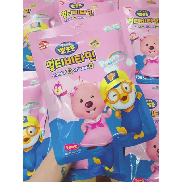 Kẹo Pororo Multi VtmC&amp;D Hương Đào Gói 60gr