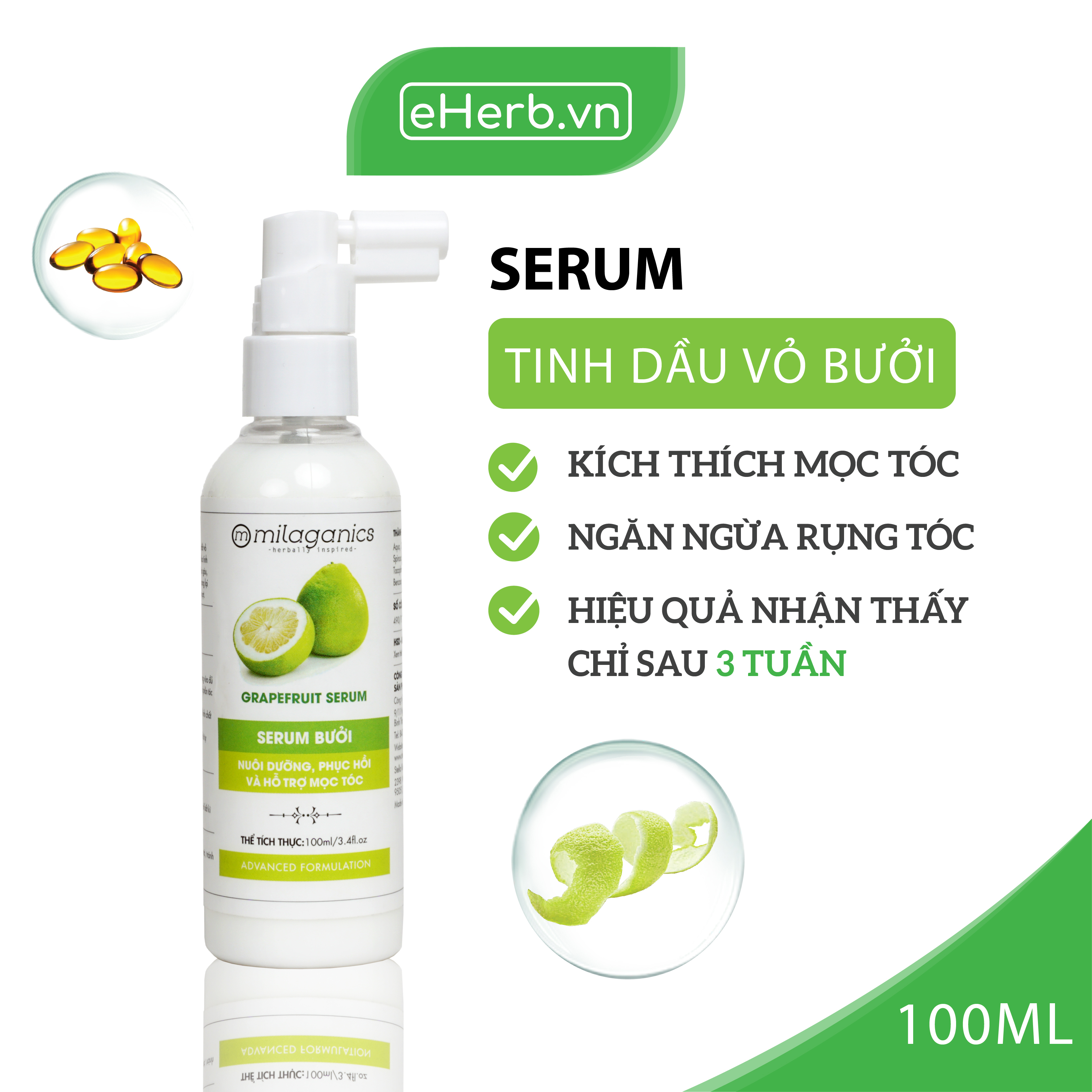 Serum Bưởi Milaganics (100ml)