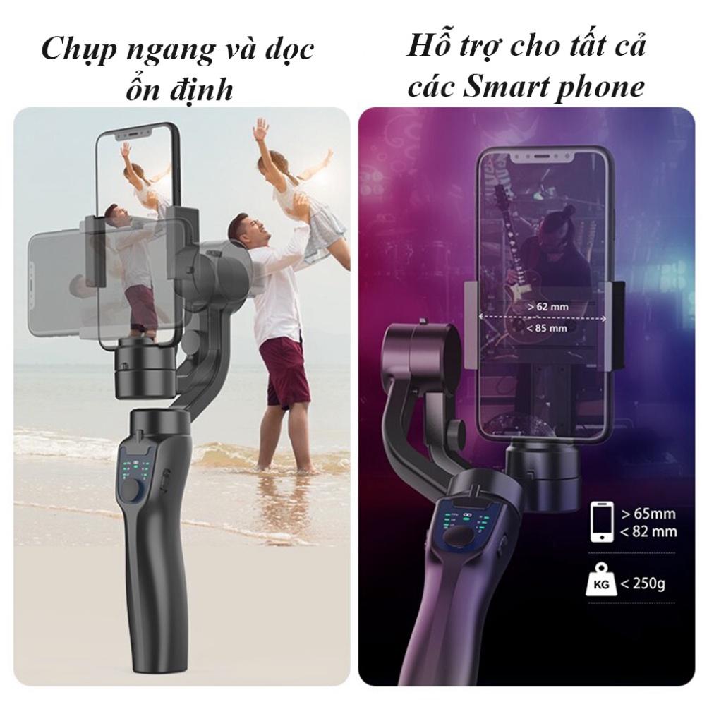 Gimbal F8 3 AXIS cao cấp - chống rung siêu cấp - hỗ trợ các dòng điện thoại smart phone, Tay cầm gymbal chống rung