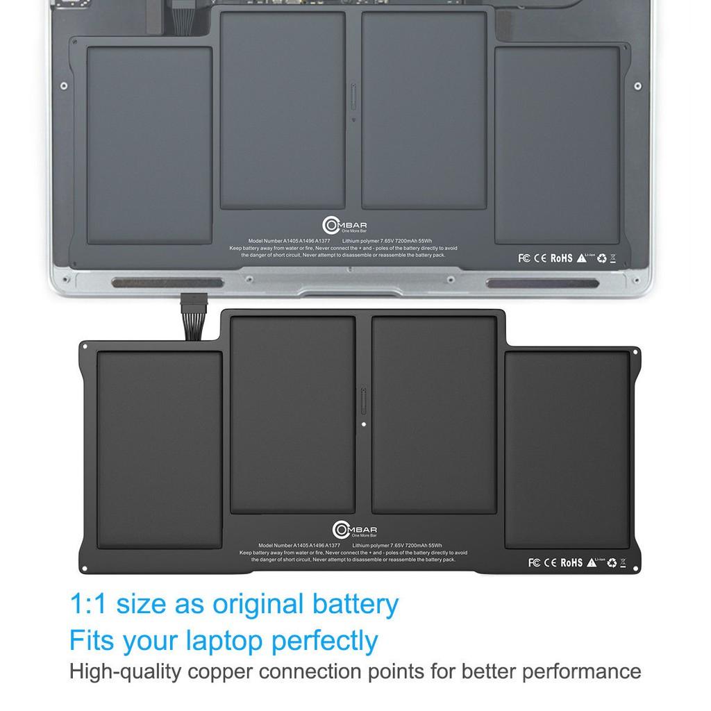 Pin Dùng Cho Laptop Macbook A140 A1466 mid 2012 A1369 2011 A1377 MC503 MC504 A1496 - Hàng zin xịn