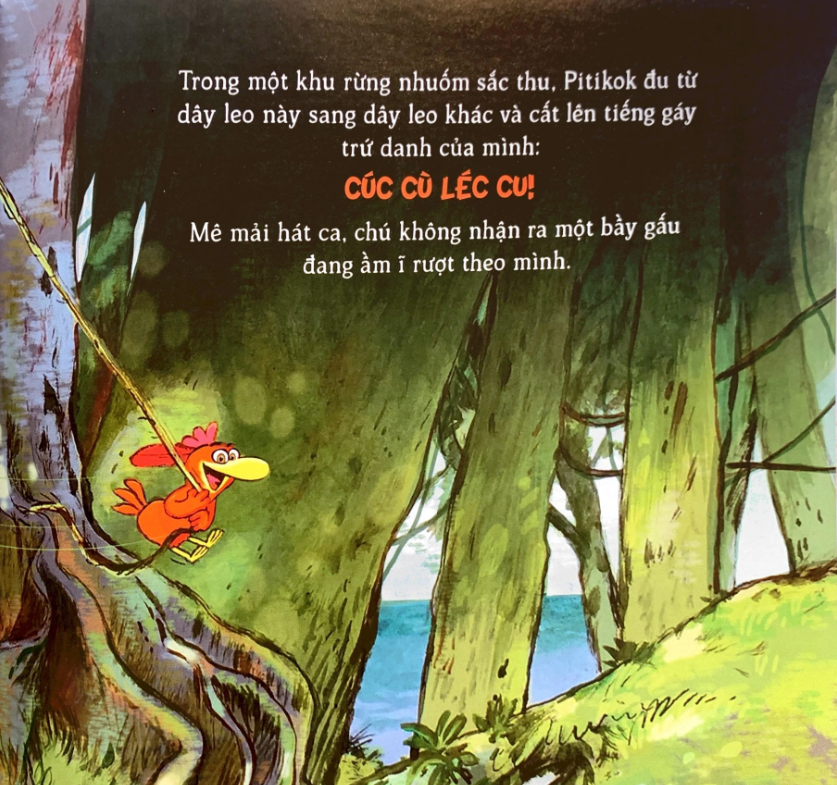 Lại chuyện xóm gà - Pitikok và nàng gà trắng