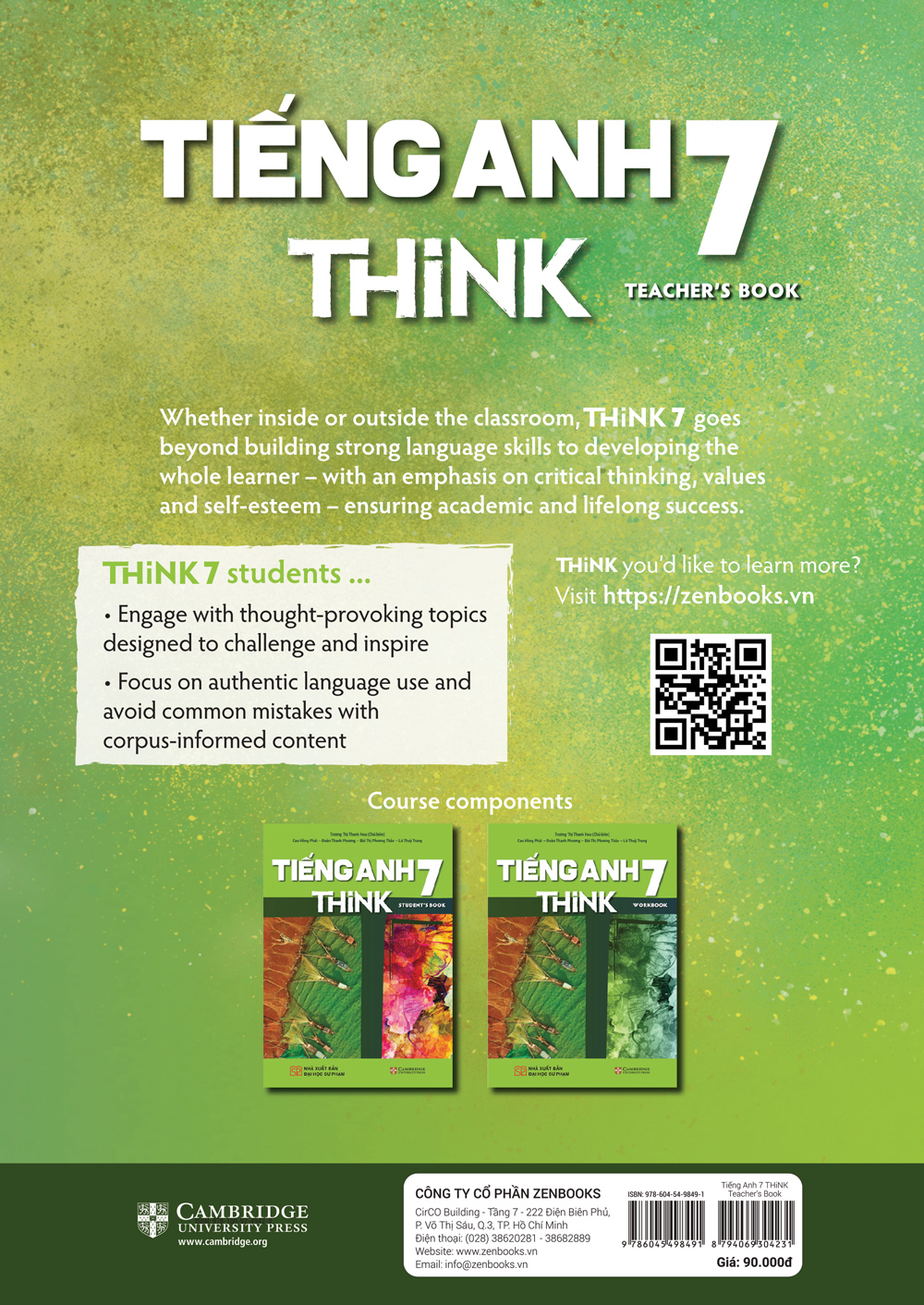 Sách Giáo Khoa Tiếng Anh Think 7 (Sách Giáo Viên)