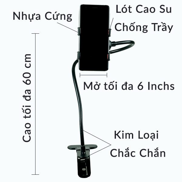 Kẹp đuôi khỉ kim loại cao cấp - Hàng chính hãng