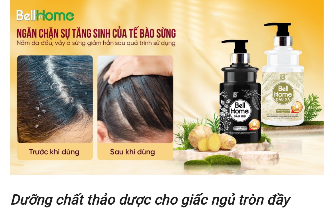Dầu Xả Công Nghệ Sinh Học Bell Home Thảo Dược Ngủ Ngon 500ML
