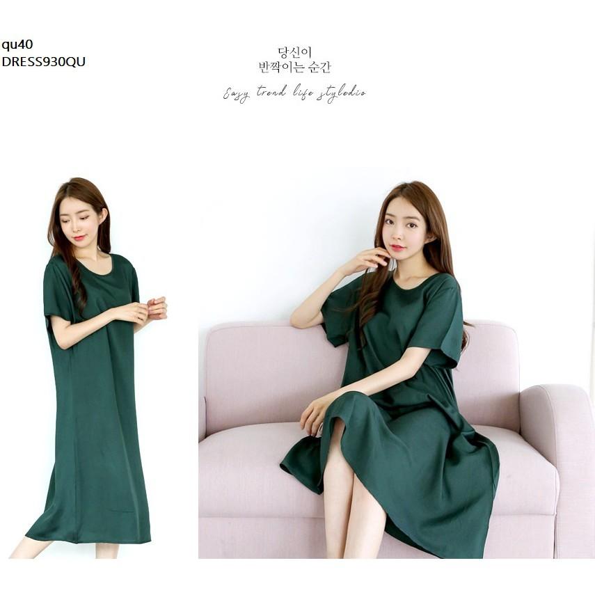 DRESS839 ĐẦM SUÔNG SATIN DỄ THƯƠNG