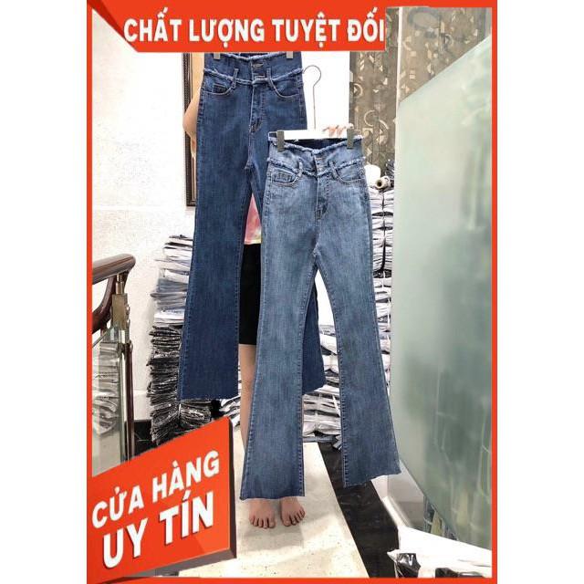 QUẦN JEANS LOE LƯNG SIÊU CAO XẺ GẤU