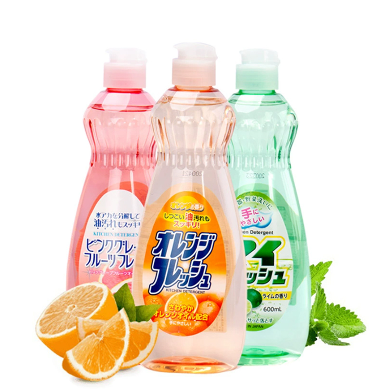 Nước rửa chén bát rau củ quả đồ ăn dặm cho bé Rocket Nhật Bản chai 600ml
