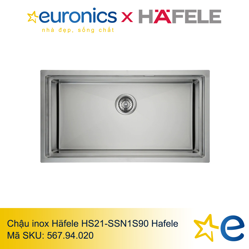 CHẬU INOX HAFELE HS21-SSN1S90/567.94.020 - HÀNG CHÍNH HÃNG