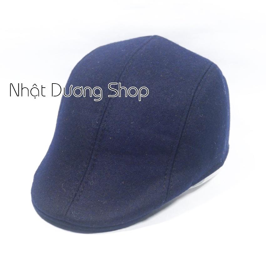 Mũ Beret Nam Trung Niên, nón mỏ vịt người lớn bít đuôi chất vải Nỉ cao cấp mang phong cách chửng chạc và sành điệu