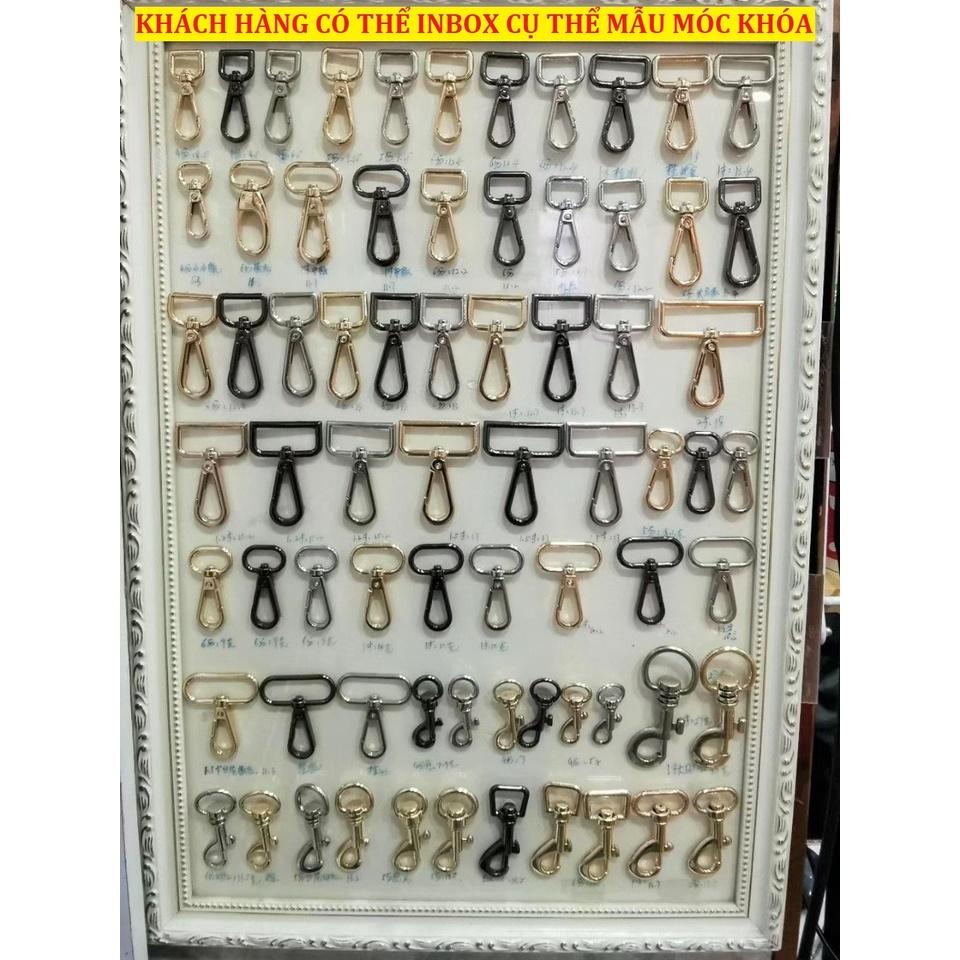 Móc khóa càng cua Móc chó Bằng đồng thau không gỉ Nhiều size Bịch 2 cái - Phụ kiện túi xách, balo, đồ da thủ công