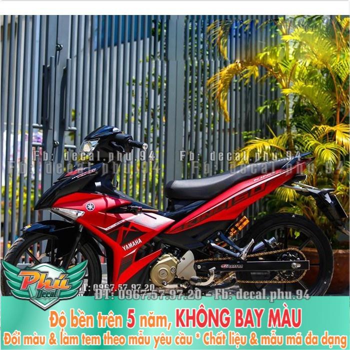 Tem rời EX 150 MX King đỏ đen