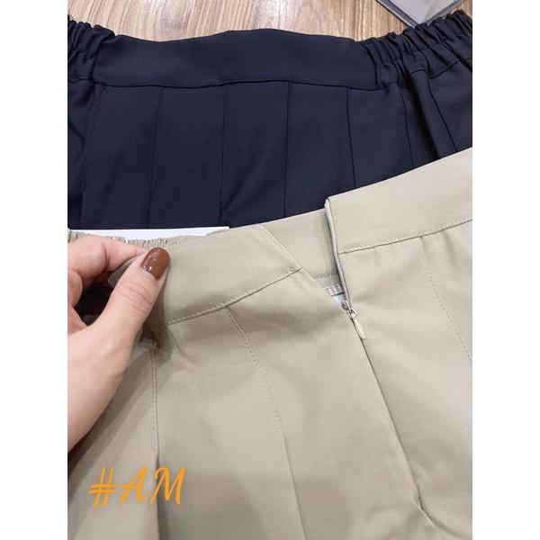 Chân váy xếp ly Bigsize vải kaki (60-90kg) Ms1996