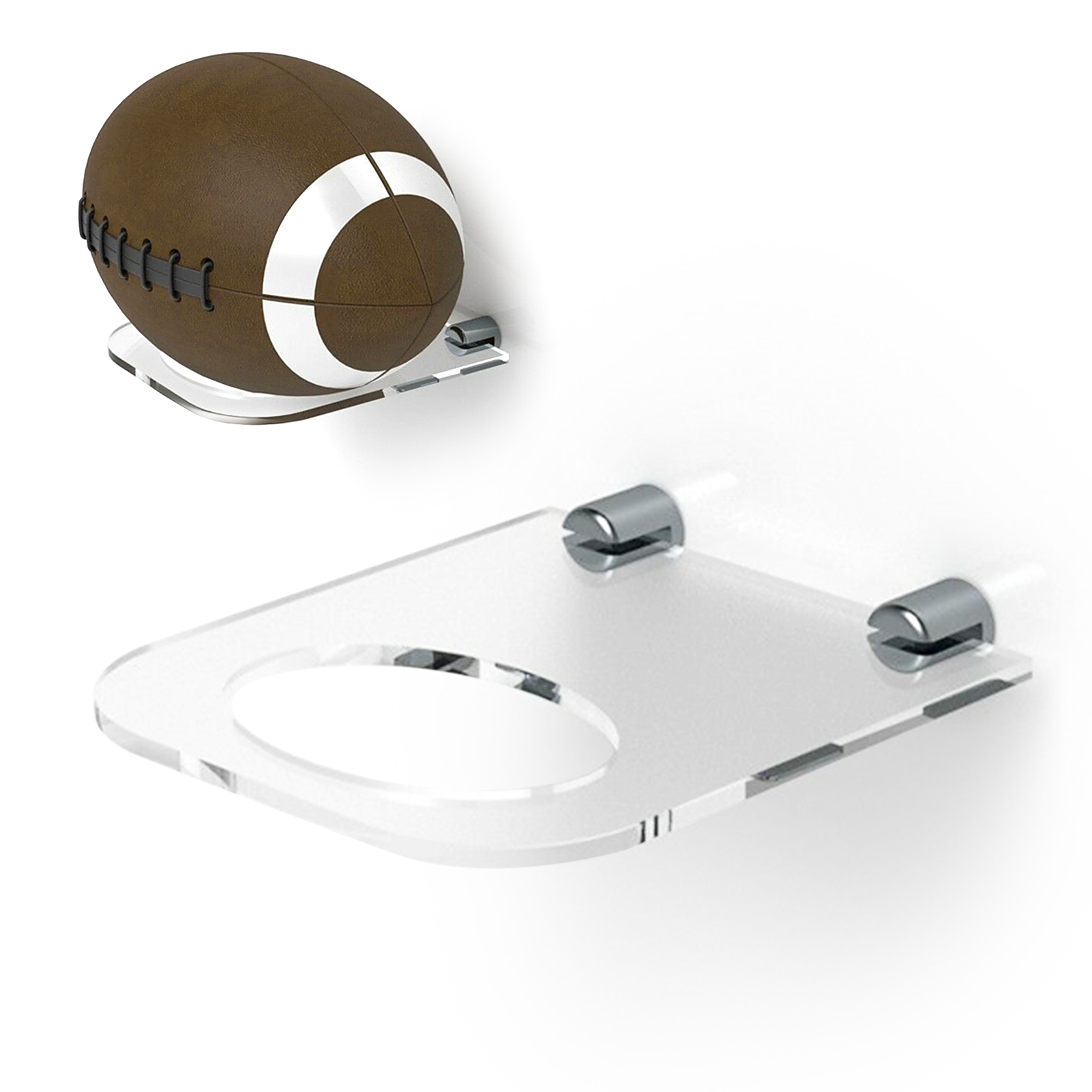Giá Đỡ Bóng Bầu Dục Treo Tường Chân Đế Acrylic Cho Nhà Hoặc Văn Phòng