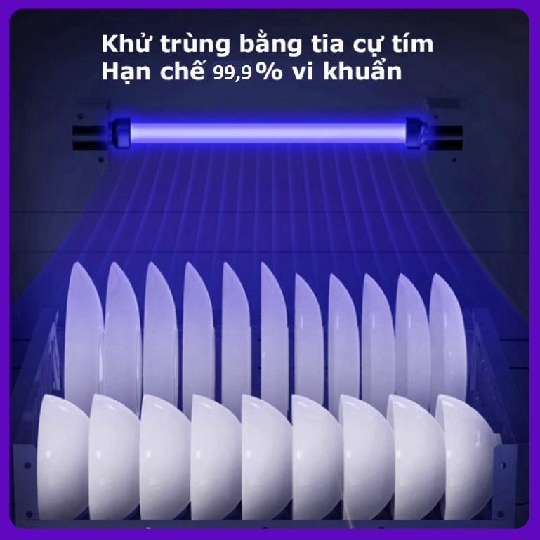 Tủ sấy khử khuẩn bát đũa Neutrino 55L màn LCD sang trọng ,Máy sấy bát đũa, Máy khử trùng chén bát đũa bằng ion âm siêu sạch mẫu 2024