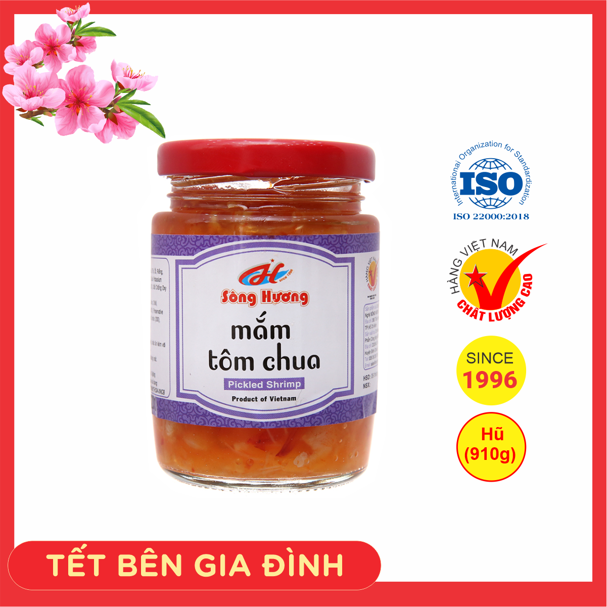 Mắm Tôm Chua Sông Hương Foods Hũ 910g - Hàng Chính Hãng