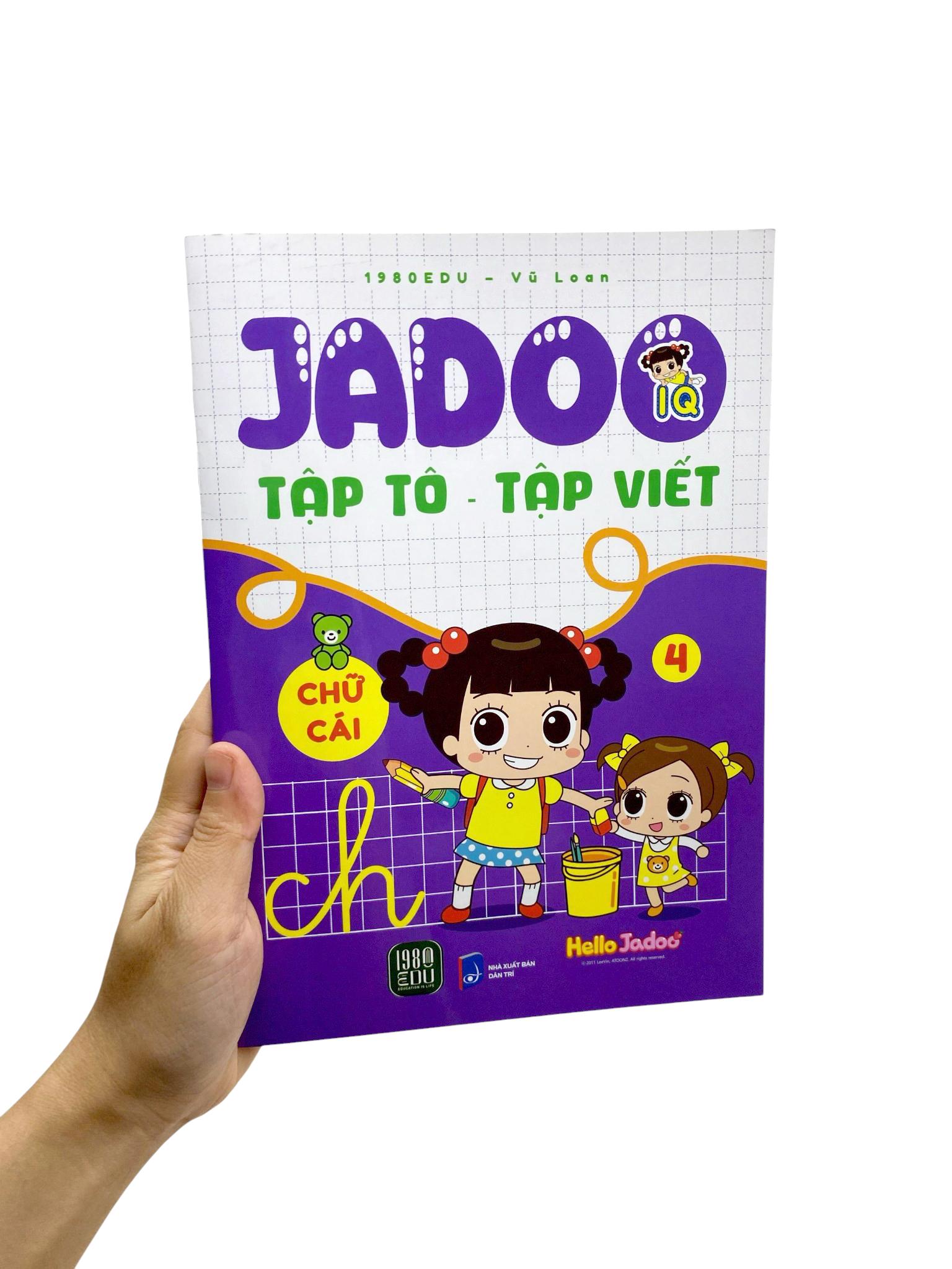Sách - Jadoo Tập Tô-Tập Viết - Chữ Cái - Tập 4
