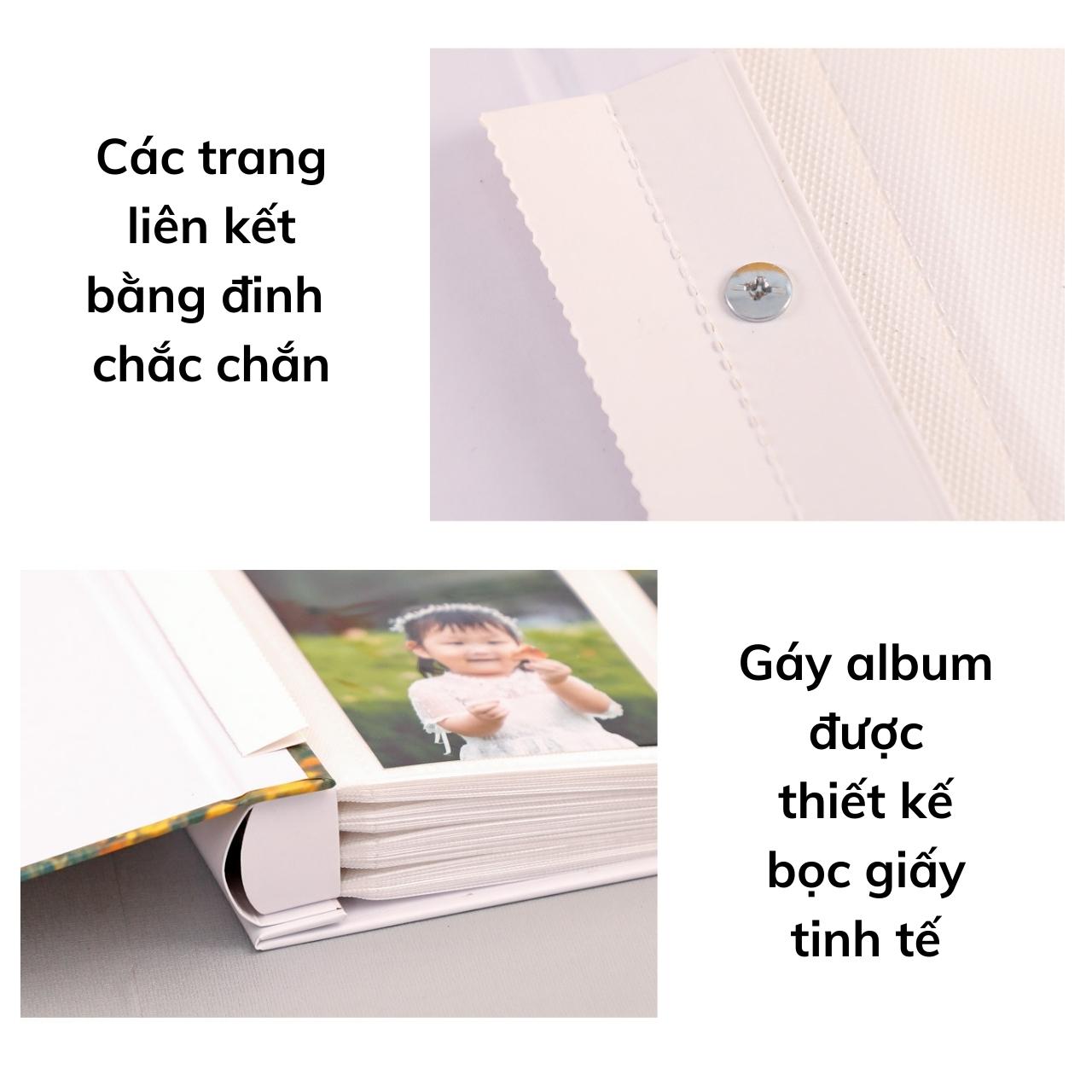 Album ảnh 400 ảnh 8x10, 9x12 hoặc 10x15 có vỏ hộp sang trọng để ảnh gia đình, ảnh cưới, ảnh cho con, lưu giữ kỉ niệm