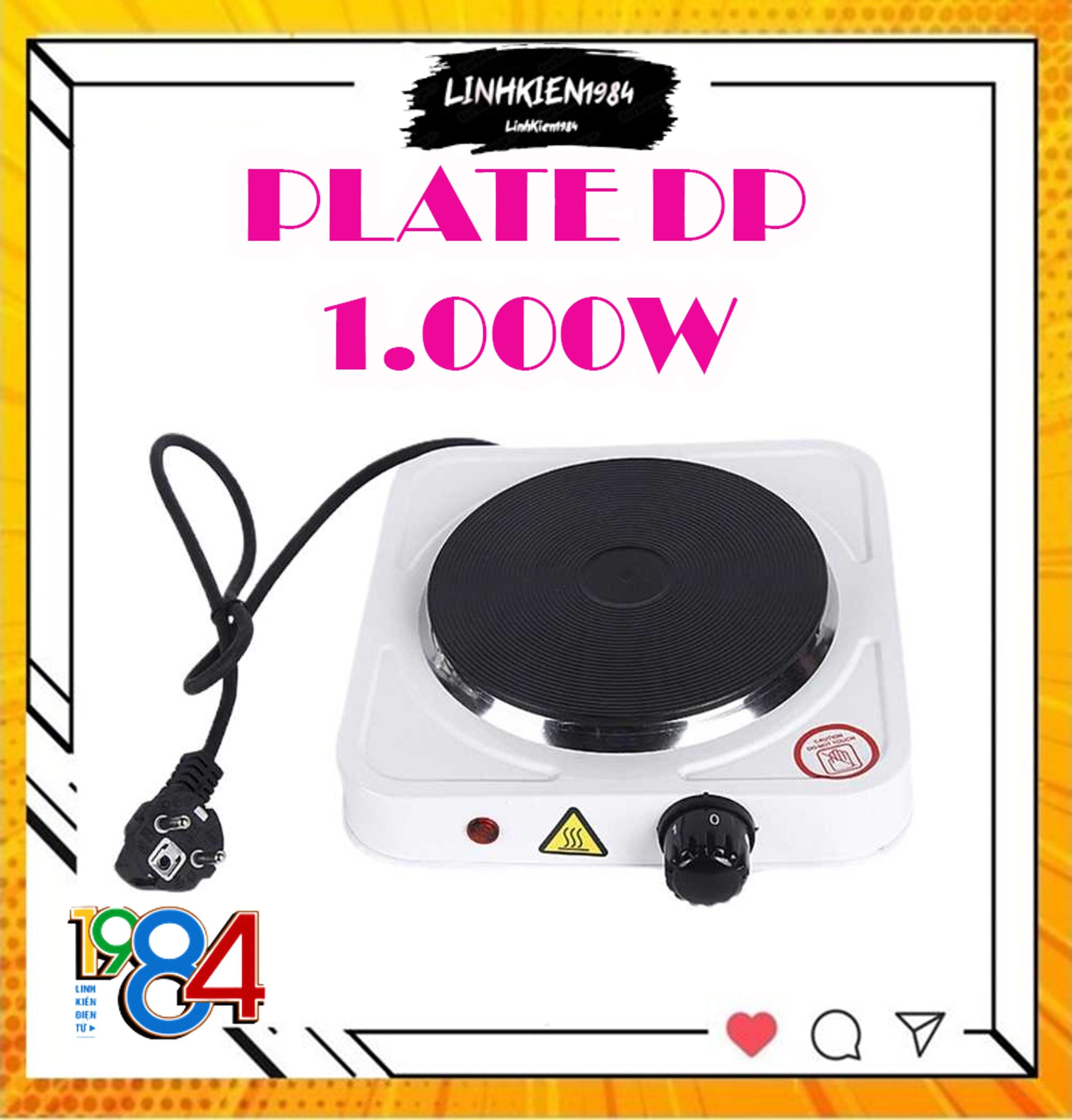 Bếp điện làm nóng pha cafe 1000W-Hot Plate