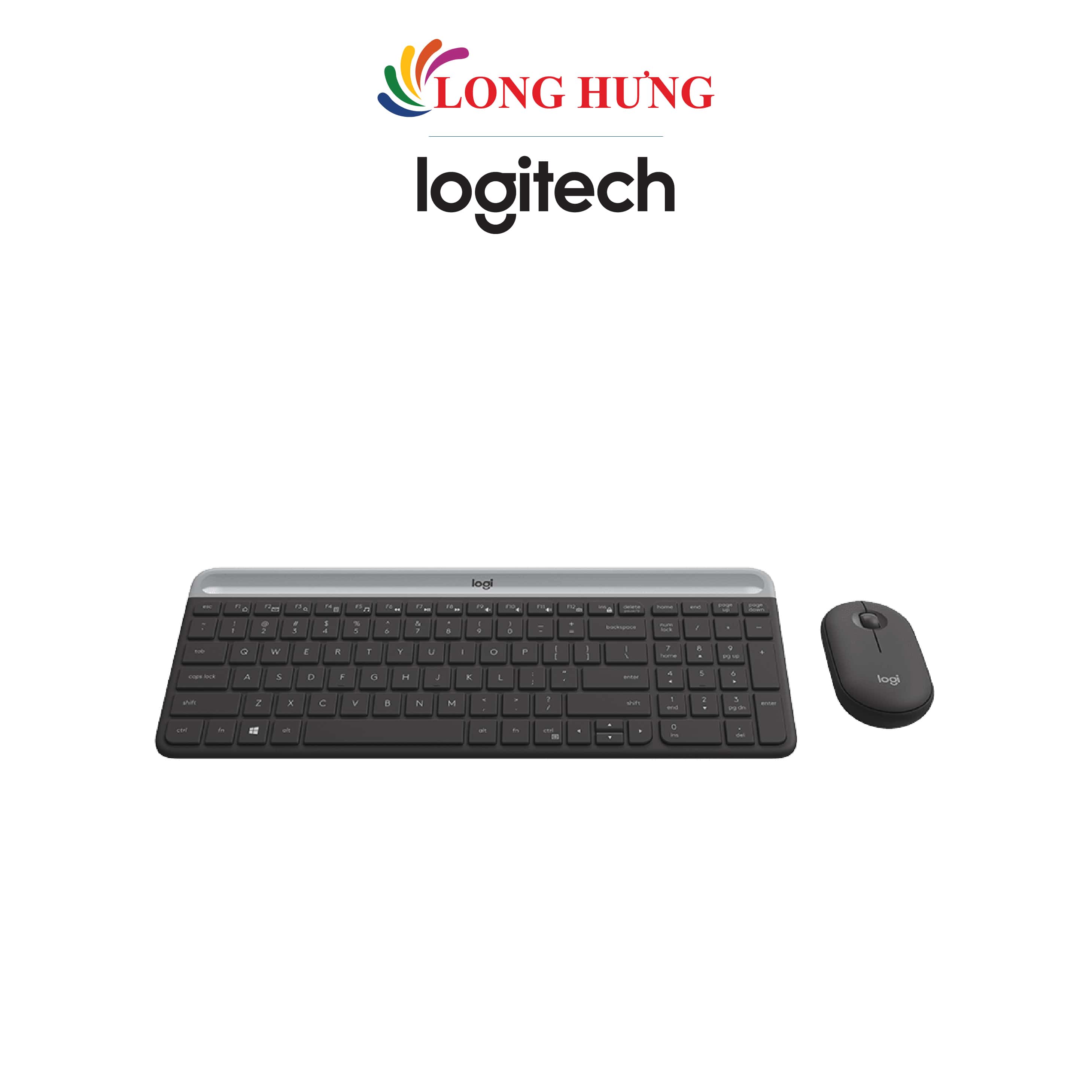 Combo Chuột và bàn phím không dây Logitech MK470 - Hàng chính hãng