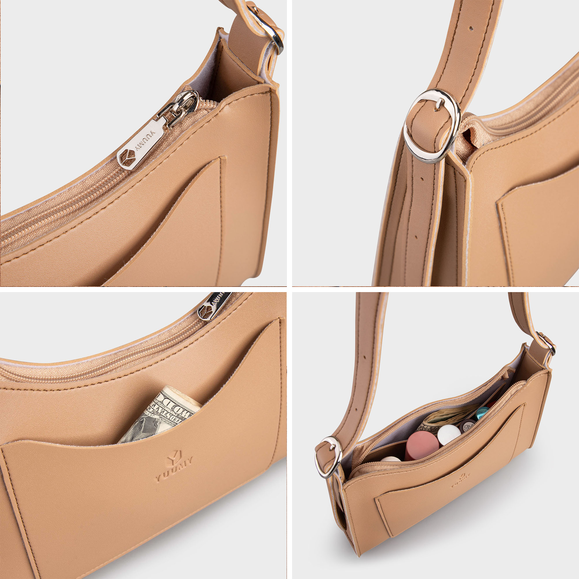 Túi Yuumy ( Thời trang nữ đi chơi size 24 - Túi đeo chéo da Seasand YN168 )