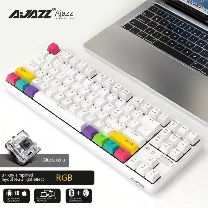 Bàn Phím Cơ Gaming không dây Bluetooth Ajazz K870 led RGB