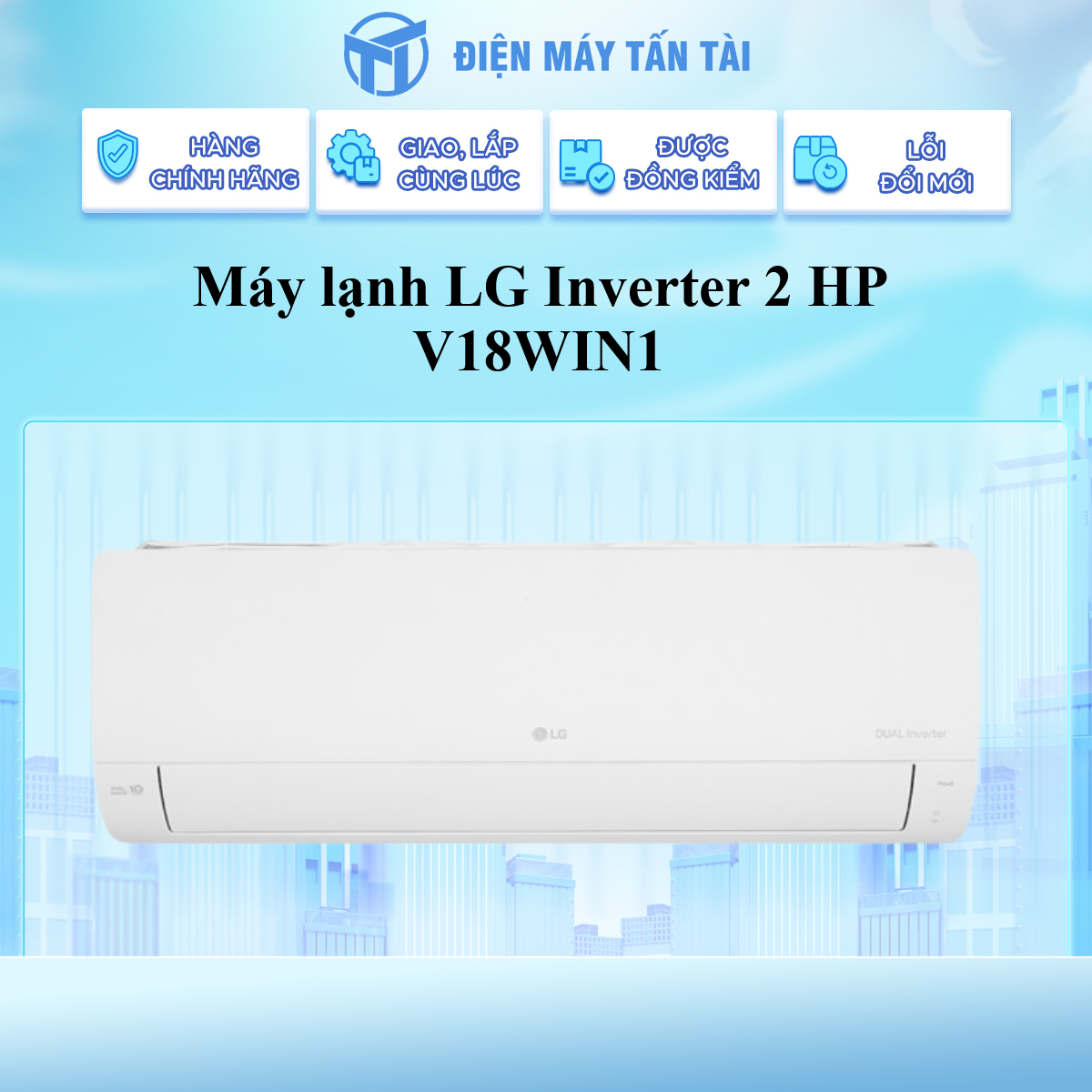 Máy lạnh LG Inverter 2 HP V18WIN1 - Hàng Chính Hãng