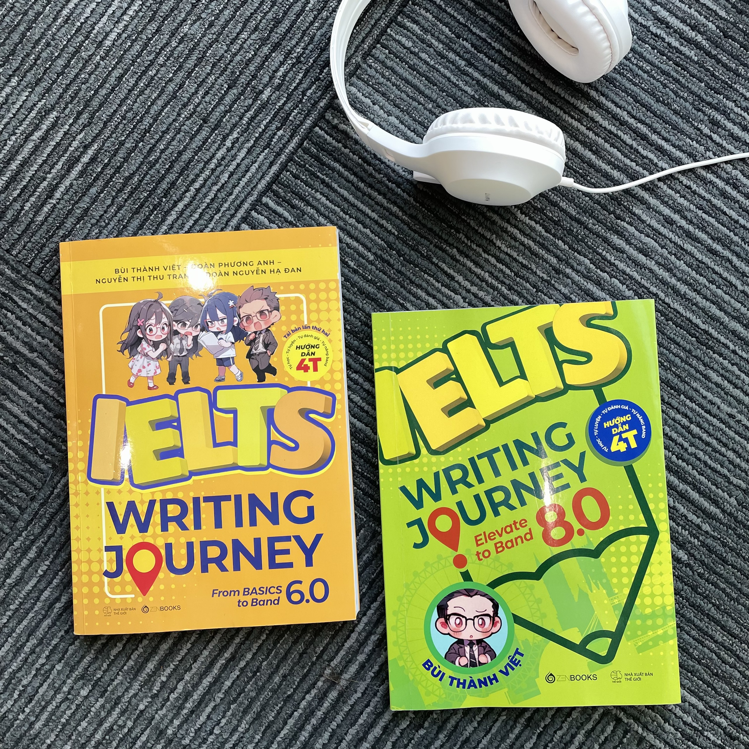 Combo Bộ Sách Ielts Writing Journey - Lộ Trình Từ Cơ Bản Đến Band 8.0