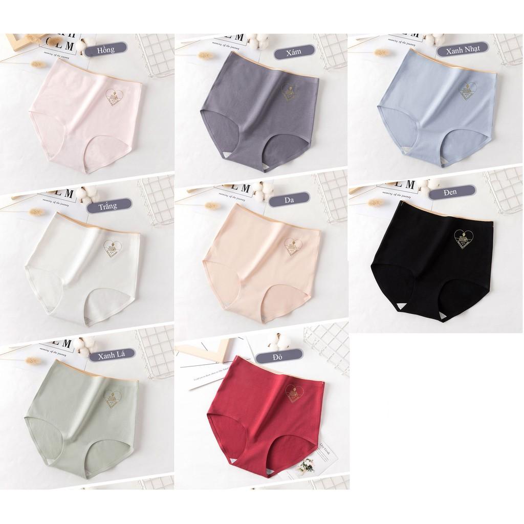 Quần Lót Cotton Cạp Cao Không Đường May Kháng Khuẩn Chống Viêm Nhiễm CT03
