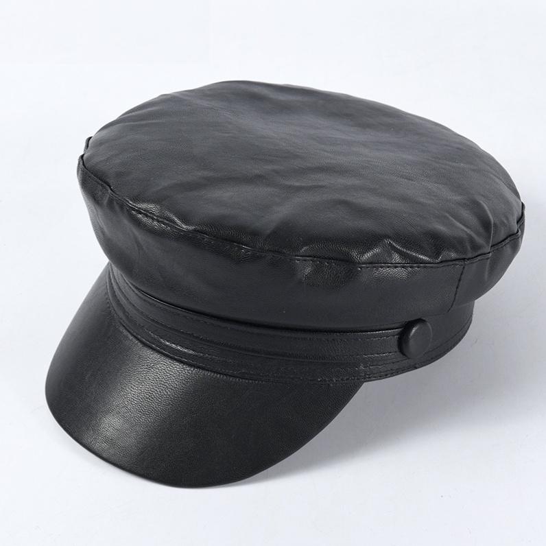 Mũ nồi nữ beret da PU cao cấp form mũ thủy thủ newsboy phong cách Hàn Quốc Saigon Hat