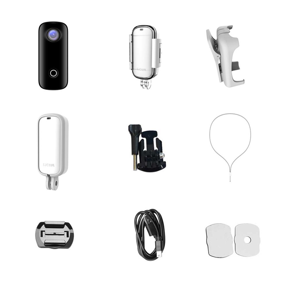 SJCAM C100 Plus Máy ảnh hành động mini 4K/30fps Video Camera 30M Chia sẻ ứng dụng kết nối WiFi chống thấm nước cho bản ghi video Vlog