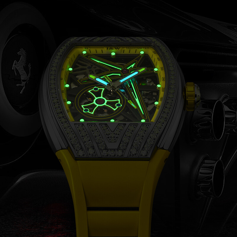Đồng hồ nam chính hãng IW Carnival Sport IW759G-1,kính sapphire,chống xước,chống nước 50m,Bh 24 tháng,máy cơ , dây cao su chính hãng