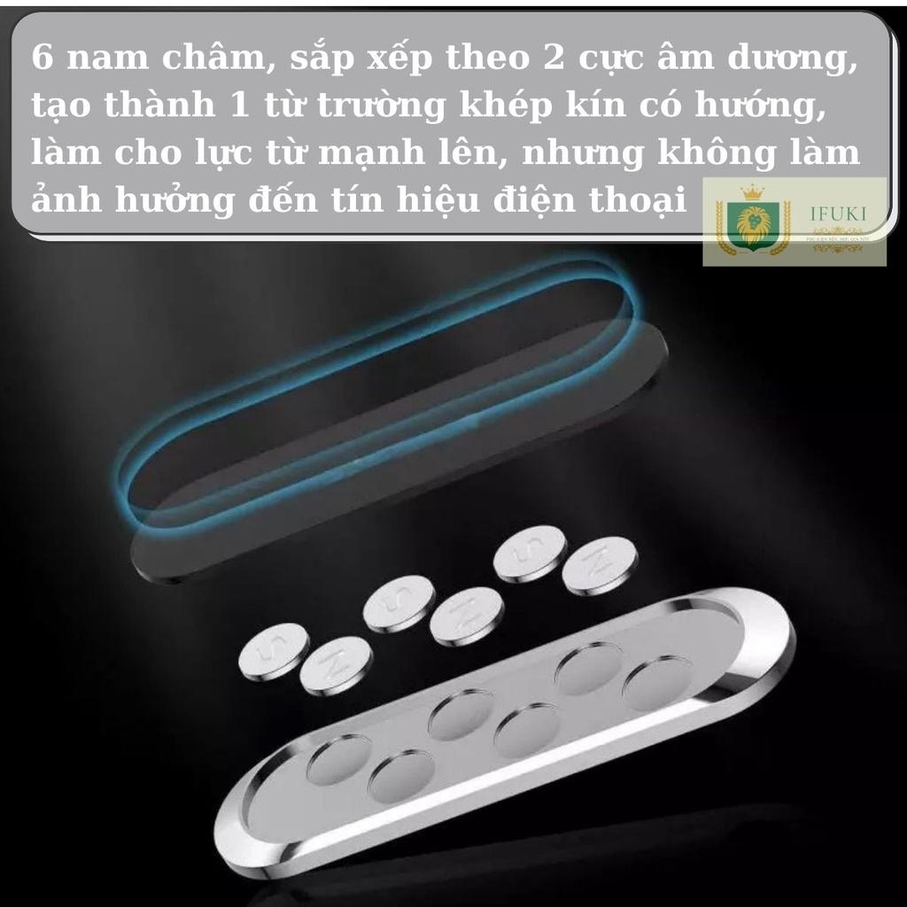 Giá đỡ điện thoại trên ô tô dùng nam châm để treo gắn trên xe hơi , xe máy , hoặc dùng cho dán tường , kệ - Xoay 360 độ