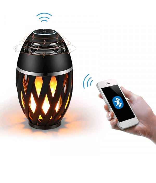 Đèn Loa bluetooth hiệu ứng ngọn lửa GV-MTL