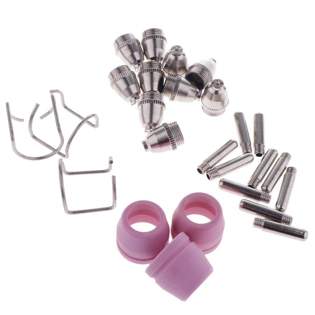 26 Pieces Plasma Cutter Electrodes Torch Tips Nozzle Consumables Parts