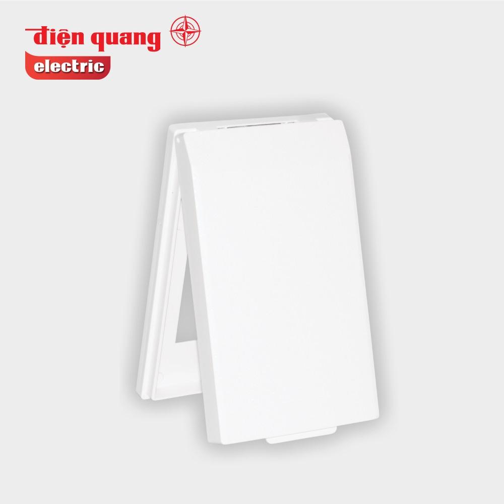 Hộp che mặt nạ âm tường DQHome ĐQ IW1 CB W - màu trắng - nhựa PC chịu nhiệt, chịu va đập, không ố màu