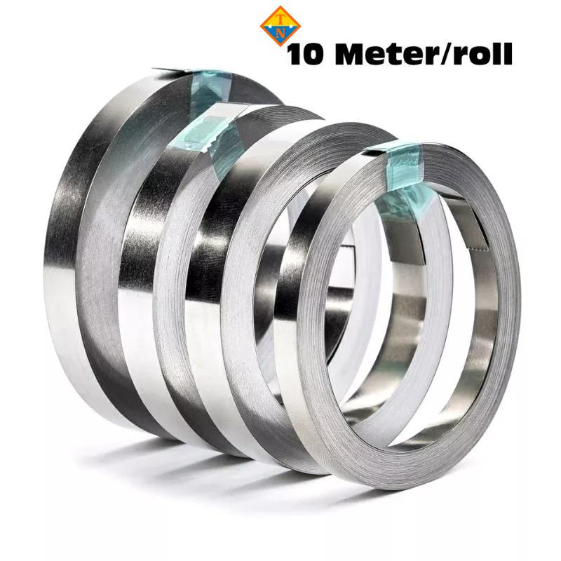 Kẽm hàn Cell pin dây niken hàn pin cuộn 10M dầy 0.1mm đến 0.15mm