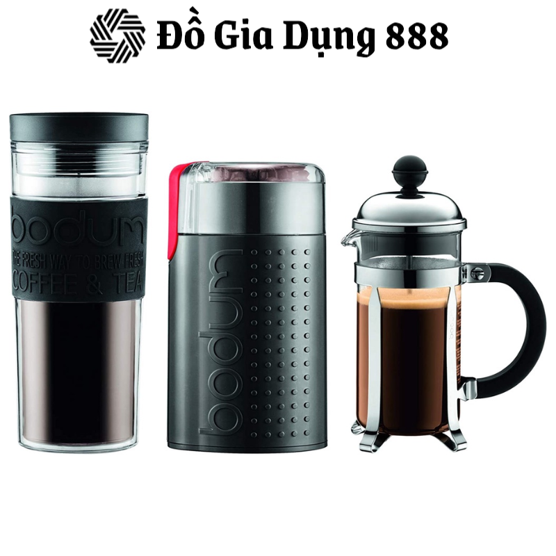 Máy Xay Cà Phê Cầm Tay Bodum Bistro, Máy Xay Cafe, Chất Liệu Thép Không Gỉ, Dung Tích 60g, Nhập Đức, BH 12 Tháng