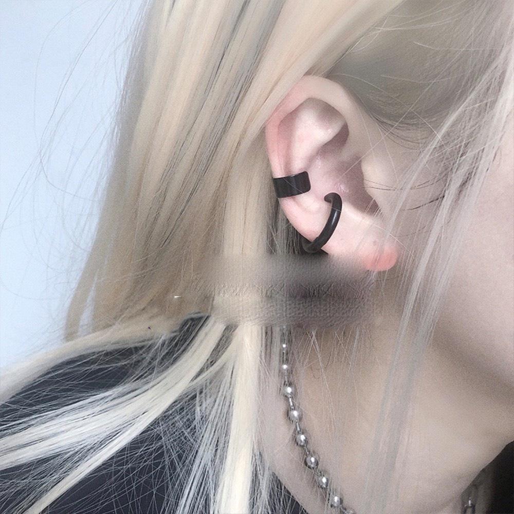 Khuyên tai Bông Tai Camcamvintage kẹp GIÁ 1 CHIẾC, khuyên mũi, môi không cần xỏ nam nữ unisex tròn Circle basic
