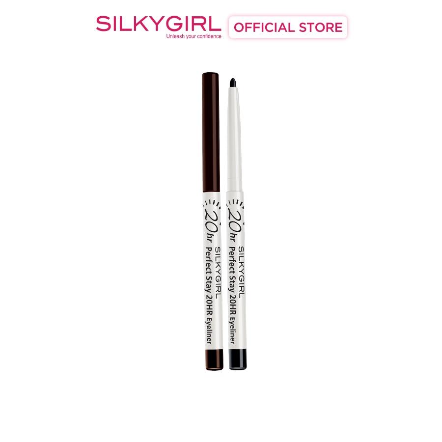 COMBO 2 Cây Chì Kẻ Mắt 20H Silkygirl Siêu Mảnh Lâu Trôi 0.56g