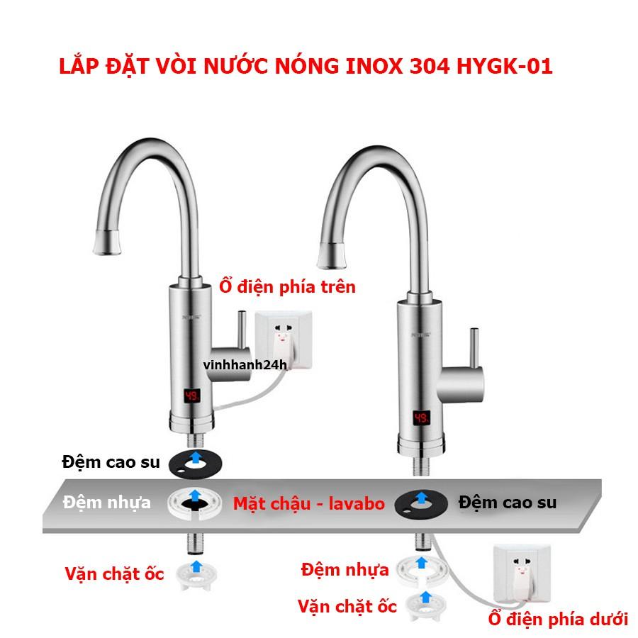 Máy nước nóng lạnh tiện ích lắp đặt tại vòi loại gắn chậu Lavabo, dùng cho nhà bếp, phòng tắm