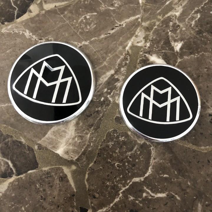Logo biểu tượng gắn vô lăng xe ô tô, xe hơi cao cấp Maybach loại 52mm và loại 59mm