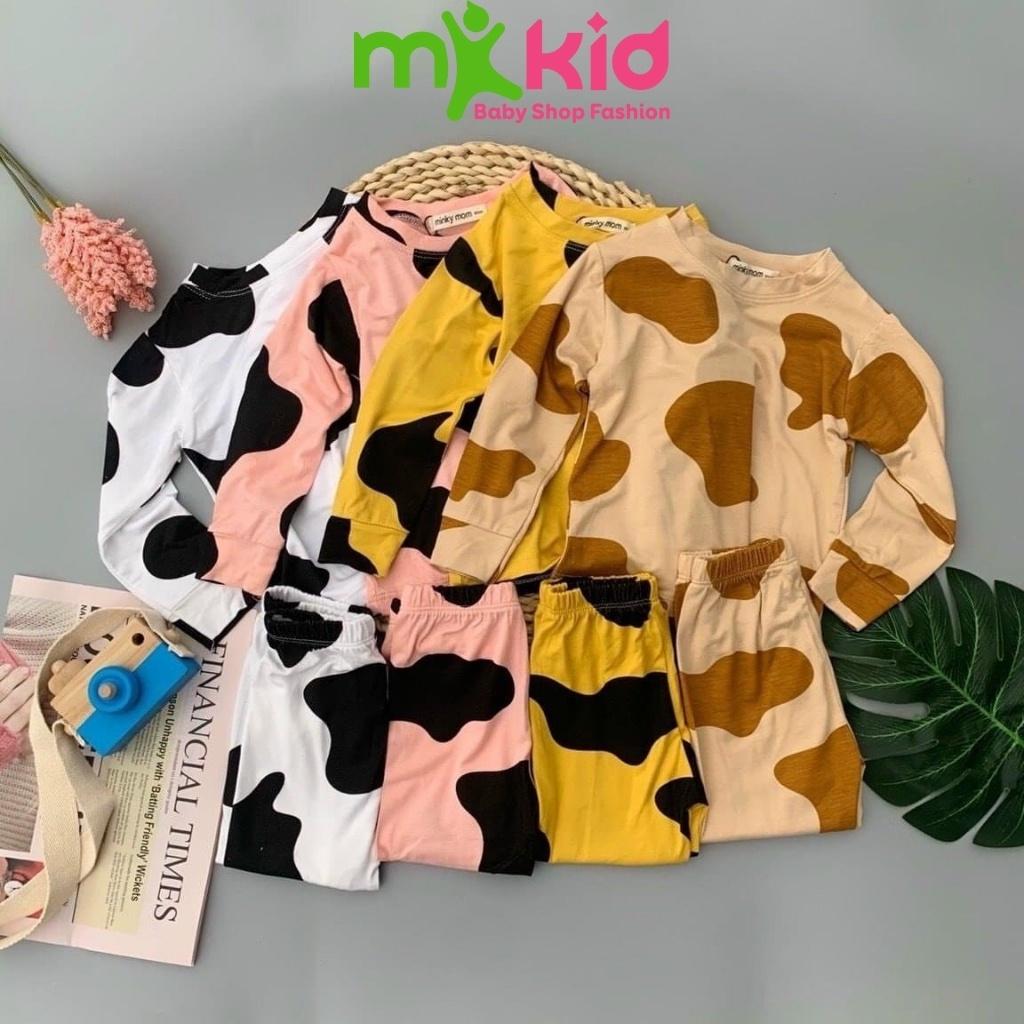 Bộ Cotton Dài Tay Cho Bé Bộ Thu Đông Dài Tay Minky Mom Cho Bé Trai Bé Gái Với Các Hình Thú Siêu Kute .