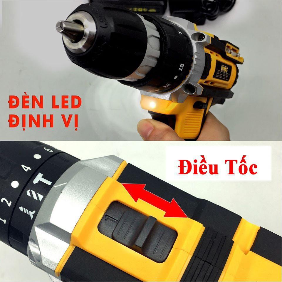 Máy khoan pin Dewalt 26V, Khoan Pin Bắt Vít 24 Phụ Kiện Model 2020