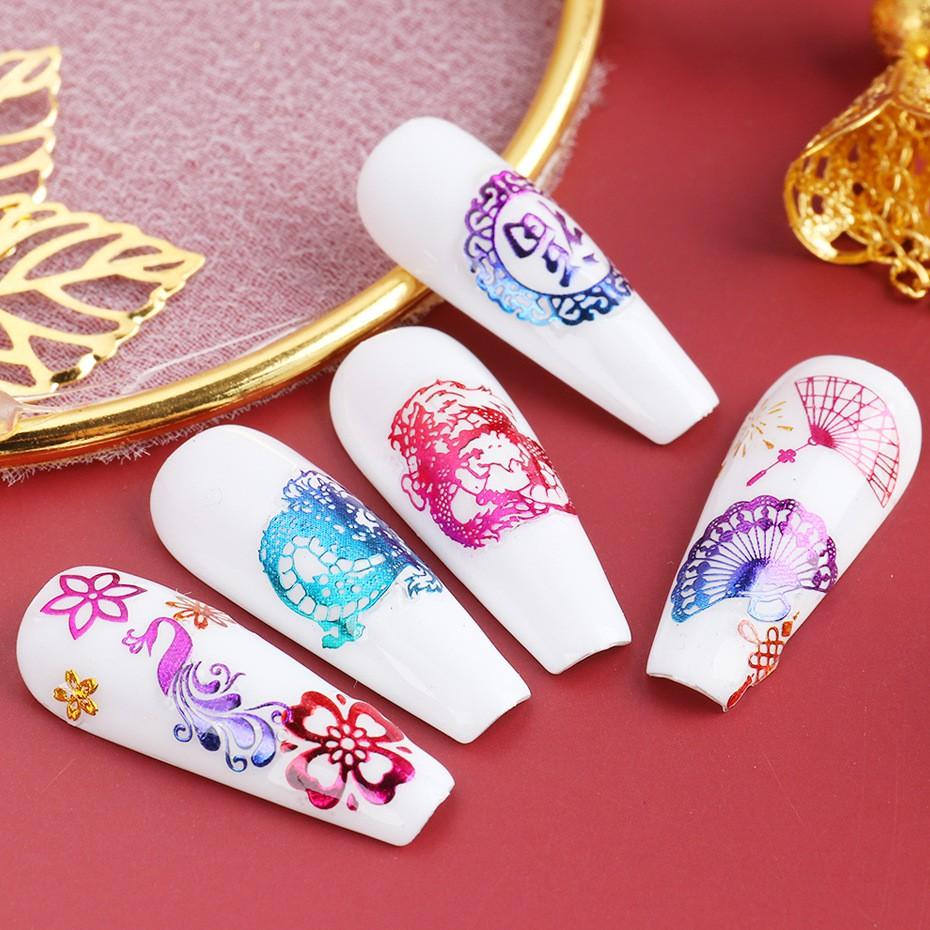 Sticker nails Tết 2021 galaxy - hình dán móng 3D