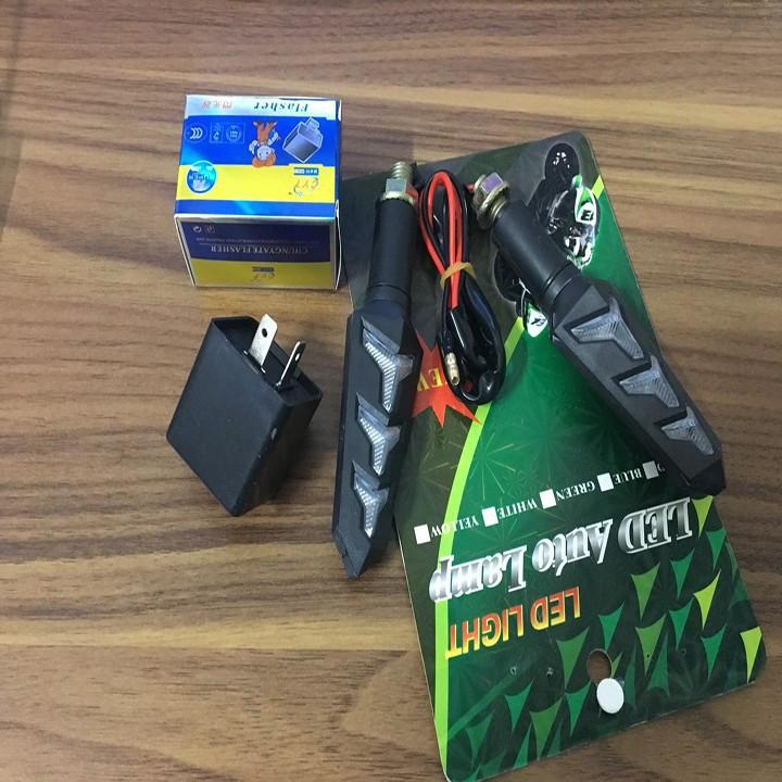 1 Đôi Đèn Xi nhan LED kiểu Ferrari F1 chạy hiệu ứng cho Exciter 150. Đèn LED Xi nhan hình mũi tên - DXNL17