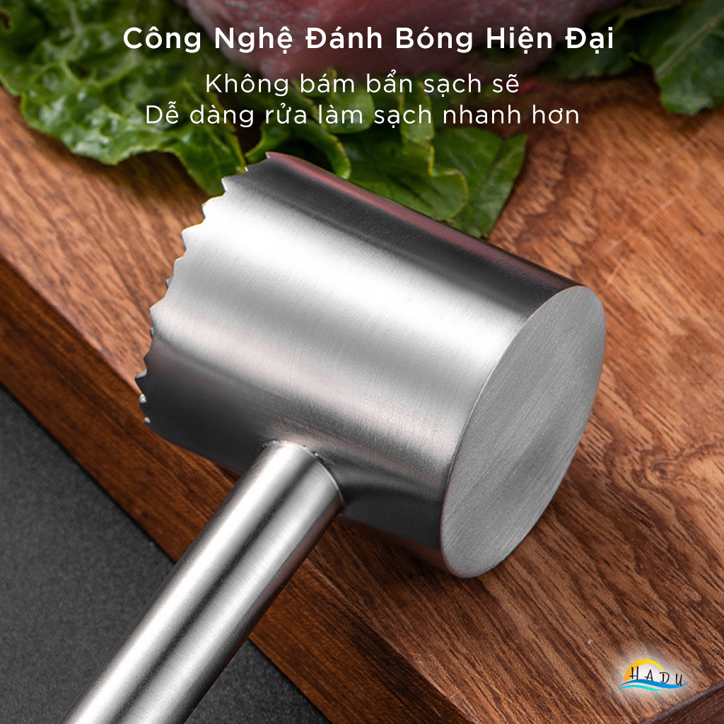 Búa Đập Dần Thịt Bò Inox 304 Cao Cấp Đa Năng Đạt Chất Lượng Đức CCKO